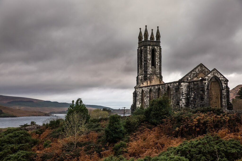 Ols Dunlewey Church near mount erriga